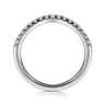 14K White Gold Diamond Wedding Band - 0.21 ct