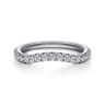 14K White Gold Diamond Wedding Band - 0.3 ct