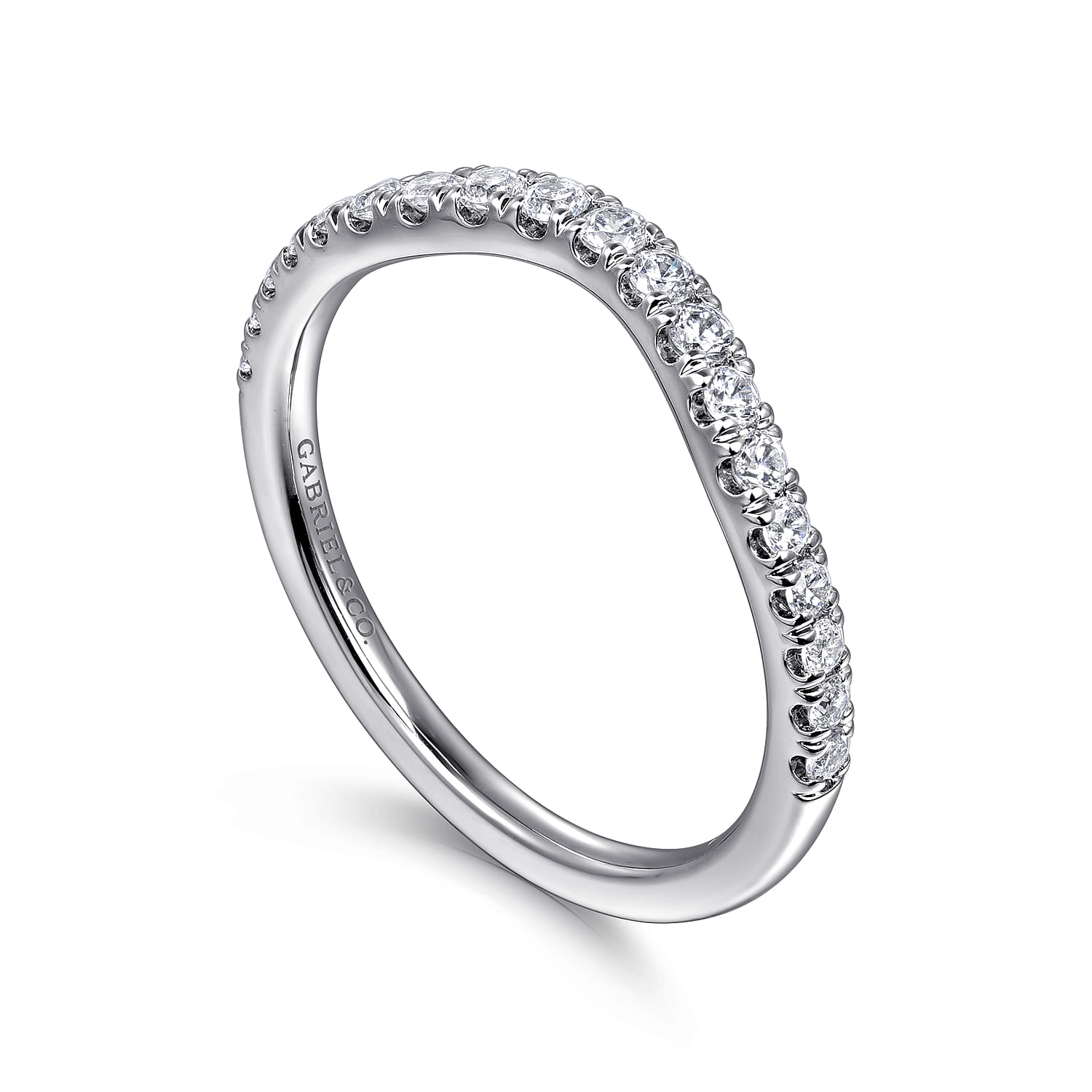 14K White Gold Diamond Wedding Band - 0.3 ct - Shot 3
