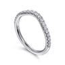 14K White Gold Diamond Wedding Band - 0.3 ct