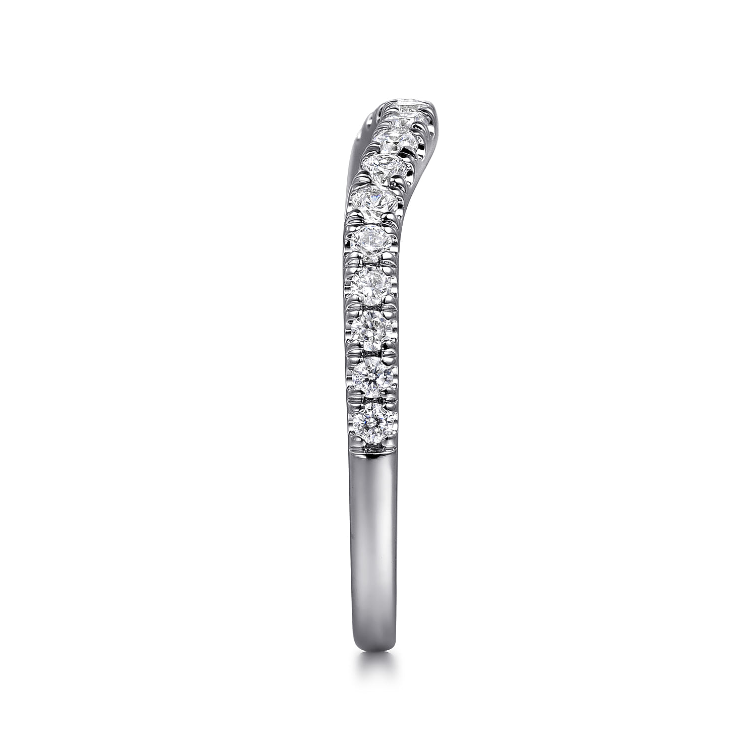 14K White Gold Diamond Wedding Band - 0.3 ct - Shot 5
