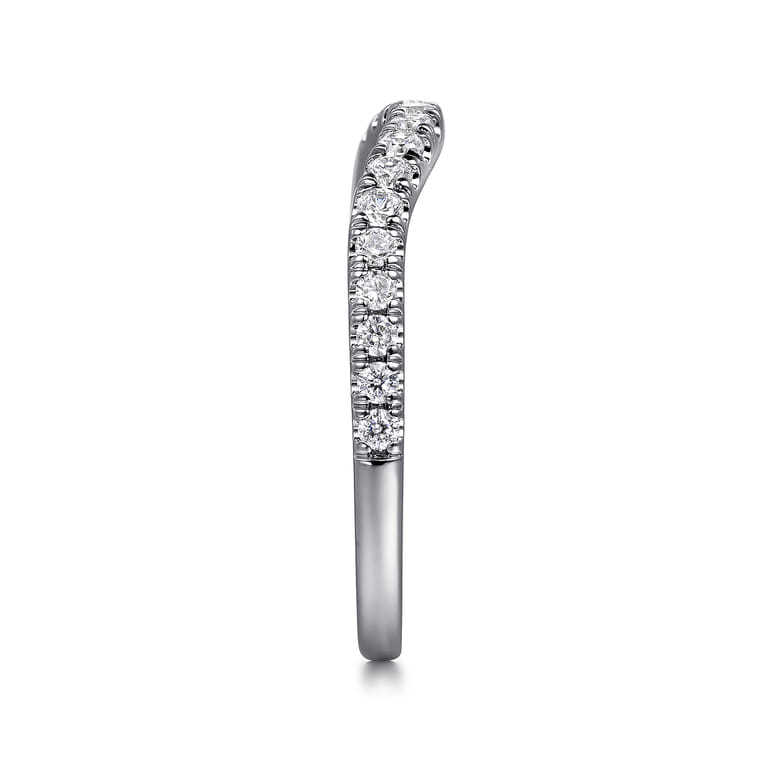 14K White Gold Diamond Wedding Band - 0.3 ct - Shot 5