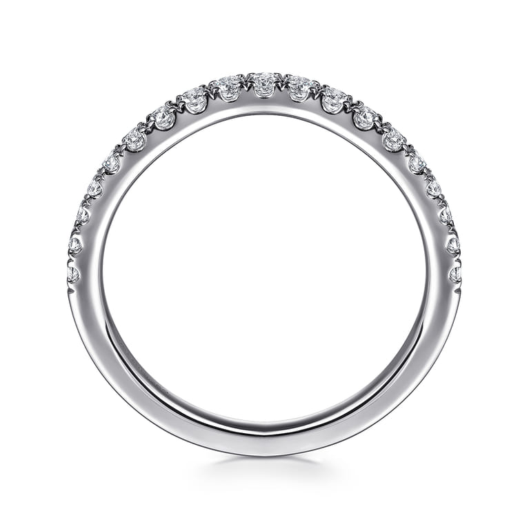 14K White Gold Diamond Wedding Band - 0.3 ct - Shot 2