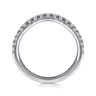 14K White Gold Diamond Wedding Band - 0.3 ct