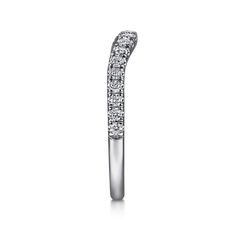14K White Gold Diamond Wedding Band - 0.3 ct - Shot 5