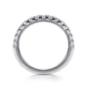 14K White Gold Diamond Wedding Band - 0.5 ct