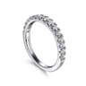 14K White Gold Diamond Wedding Band - 0.5 ct