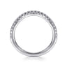 14K White Gold Diamond Wedding Band - 0.24 ct