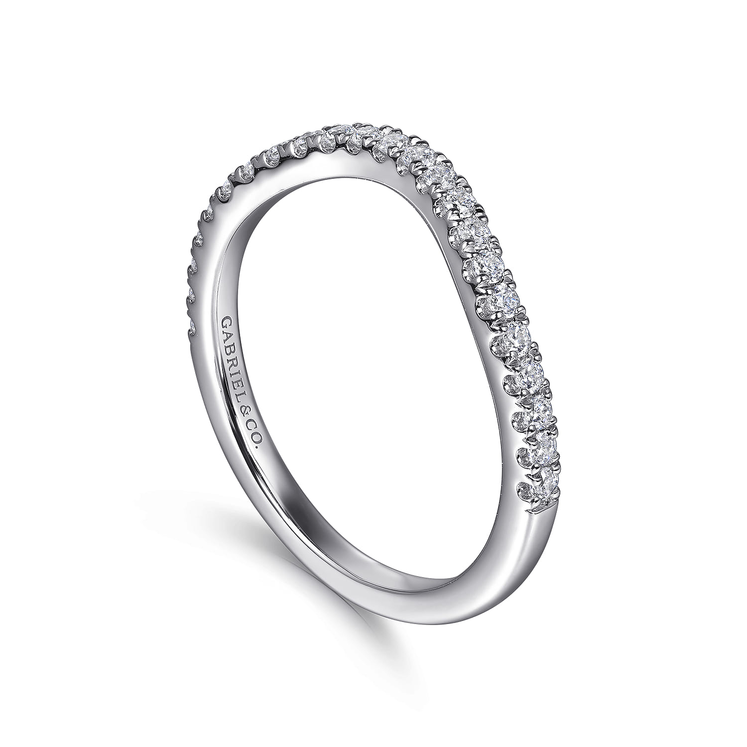 14K White Gold Diamond Wedding Band - 0.24 ct - Shot 3