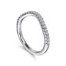 14K White Gold Diamond Wedding Band - 0.24 ct