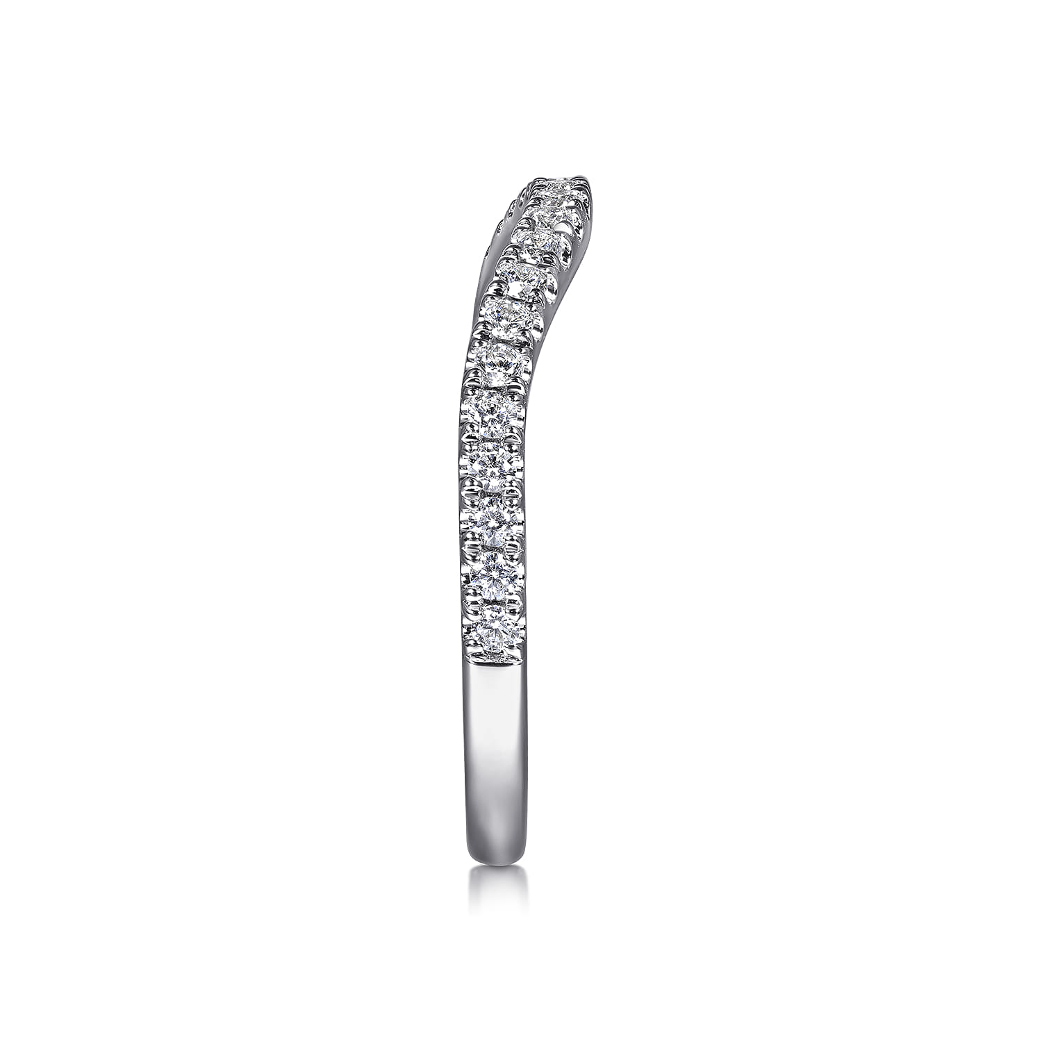 14K White Gold Diamond Wedding Band - 0.24 ct - Shot 5