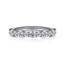 14K White Gold Diamond Wedding Band - 0.72 ct