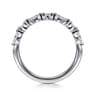 14K White Gold Diamond Wedding Band - 0.3 ct