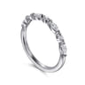 14K White Gold Diamond Wedding Band - 0.3 ct