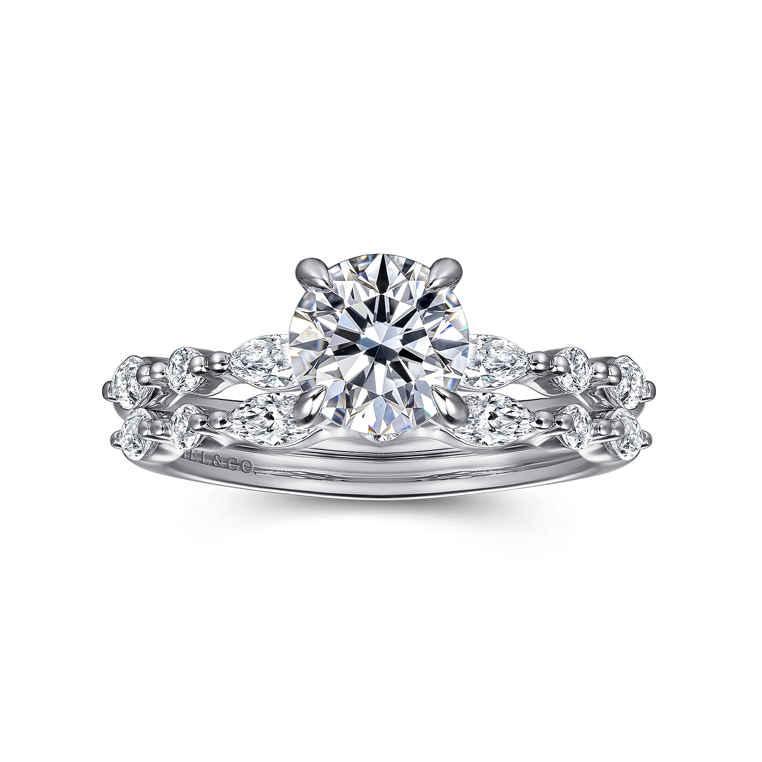 14K White Gold Diamond Wedding Band - 0.3 ct - Shot 4