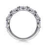 14K White Gold Diamond Wedding Band - 0.5 ct