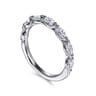 14K White Gold Diamond Wedding Band - 0.5 ct