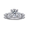 14K White Gold Diamond Wedding Band - 0.5 ct