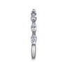 14K White Gold Diamond Wedding Band - 0.5 ct