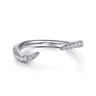 14K White Gold Diamond Wedding Band - 0.18 ct