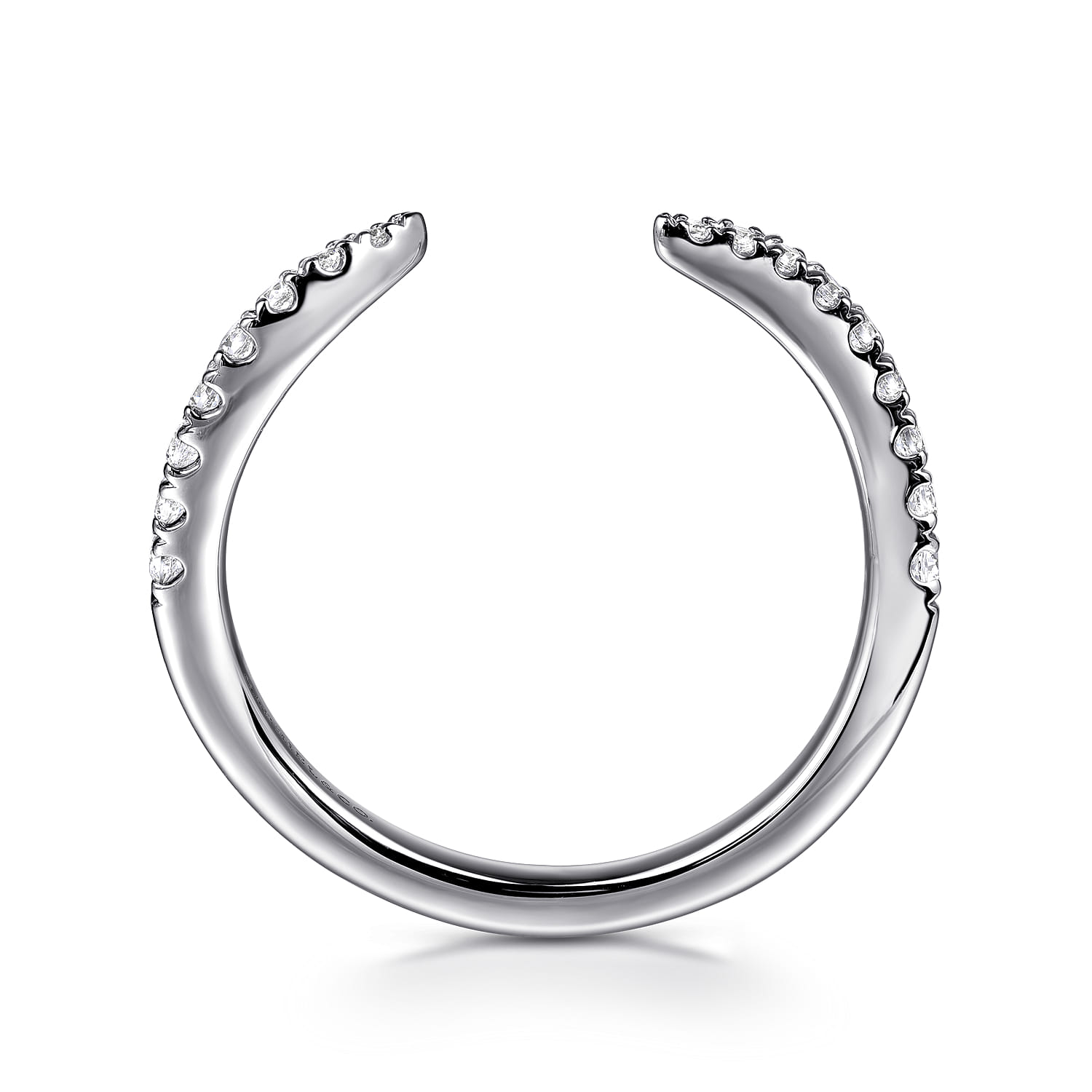 14K White Gold Diamond Wedding Band - 0.18 ct - Shot 2