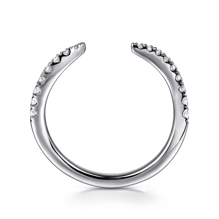 14K White Gold Diamond Wedding Band - 0.18 ct - Shot 2