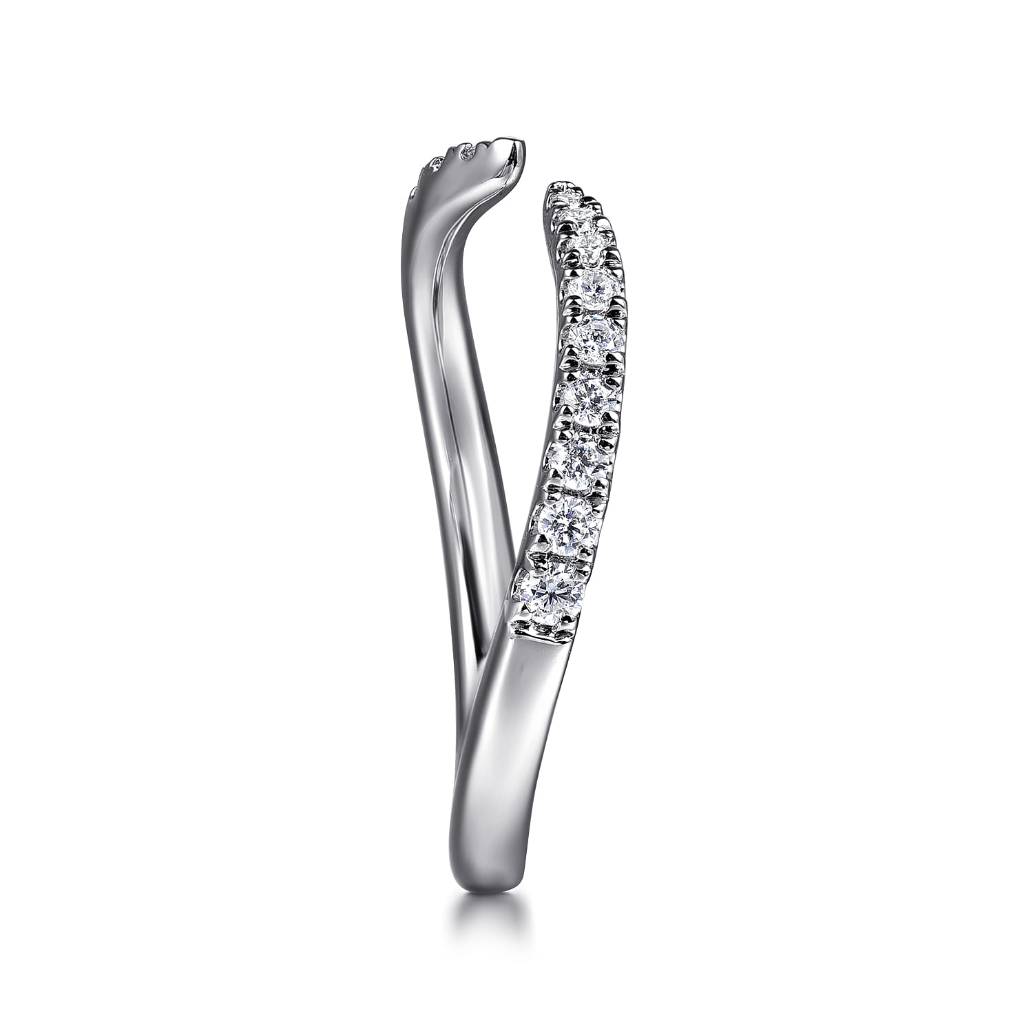 14K White Gold Diamond Wedding Band - 0.18 ct - Shot 5