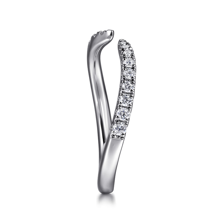 14K White Gold Diamond Wedding Band - 0.18 ct - Shot 5