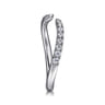 14K White Gold Diamond Wedding Band - 0.18 ct