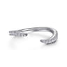 14K White Gold Diamond Wedding Band - 0.19 ct