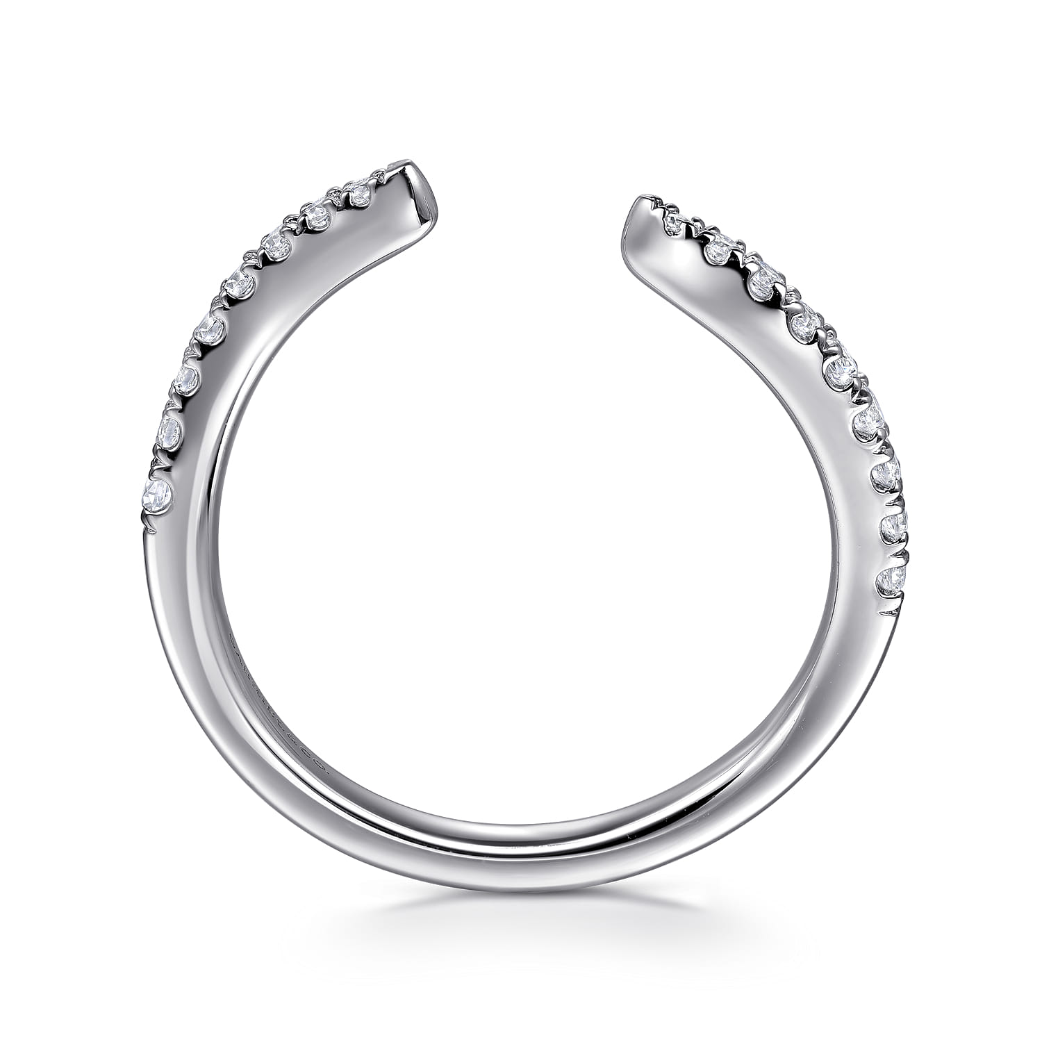 14K White Gold Diamond Wedding Band - 0.19 ct - Shot 2