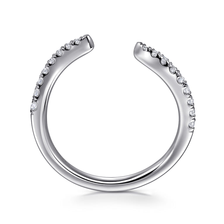 14K White Gold Diamond Wedding Band - 0.19 ct - Shot 2