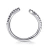 14K White Gold Diamond Wedding Band - 0.19 ct