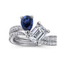 14K White Gold Diamond Wedding Band - 0.19 ct