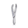 14K White Gold Diamond Wedding Band - 0.19 ct