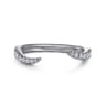 14K White Gold Diamond Wedding Band - 0.21 ct