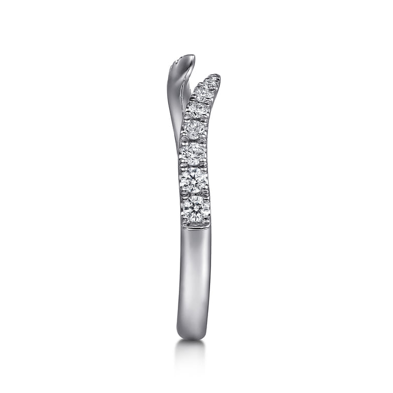 14K White Gold Diamond Wedding Band - 0.21 ct - Shot 5