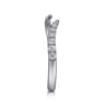 14K White Gold Diamond Wedding Band - 0.21 ct
