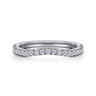 14K White Gold Diamond Wedding Band - 0.25 ct
