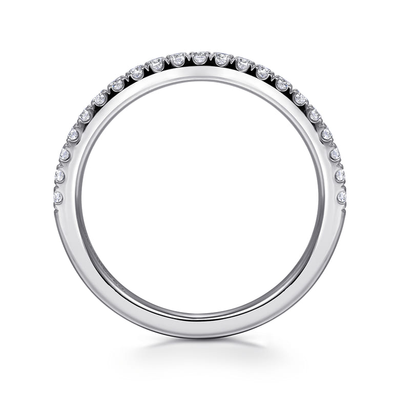 14K White Gold Diamond Wedding Band - 0.25 ct - Shot 2