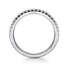 14K White Gold Diamond Wedding Band - 0.25 ct