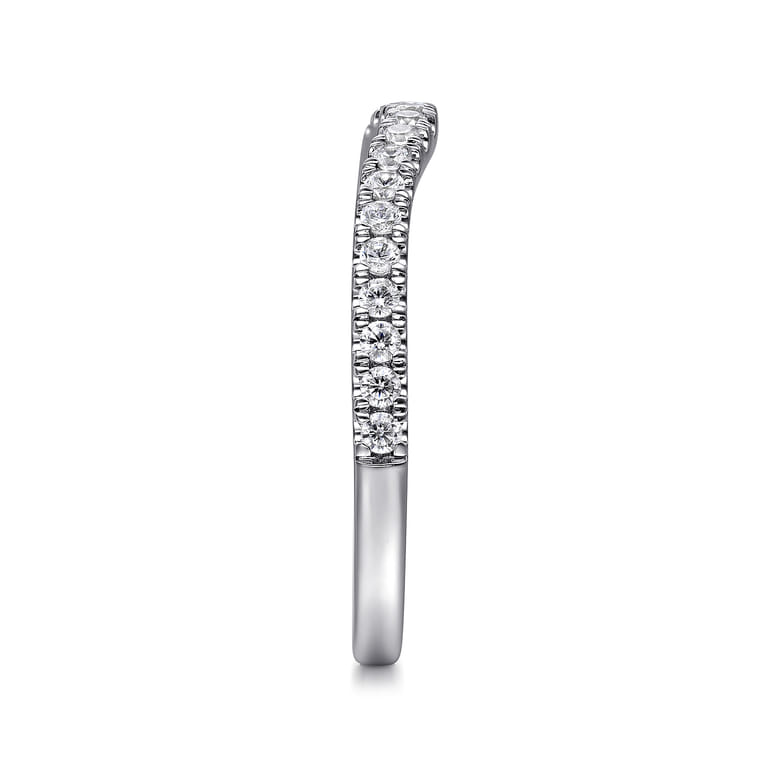 14K White Gold Diamond Wedding Band - 0.25 ct - Shot 5