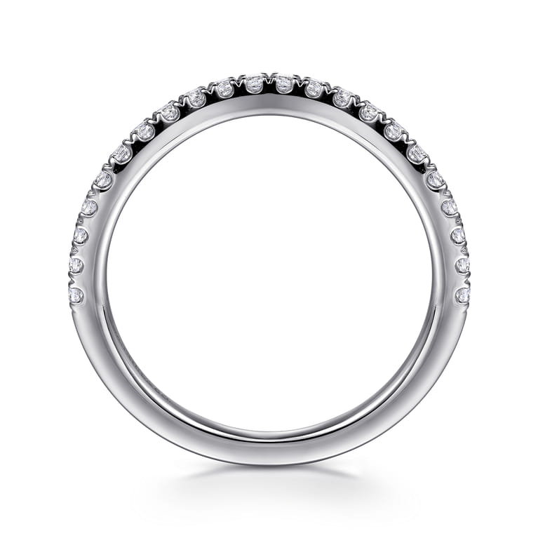 14K White Gold Diamond Wedding Band - 0.26 ct - Shot 2