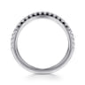 14K White Gold Diamond Wedding Band - 0.26 ct