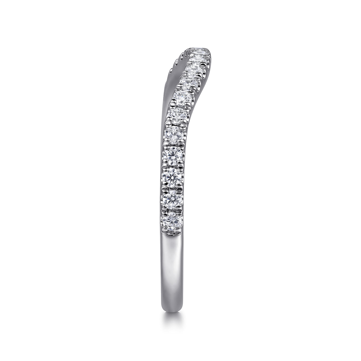 14K White Gold Diamond Wedding Band - 0.26 ct - Shot 5