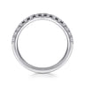14K White Gold Diamond Wedding Band - 0.4 ct