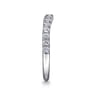 14K White Gold Diamond Wedding Band - 0.4 ct