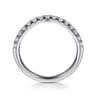 14K White Gold Diamond Wedding Band - 0.4 ct