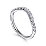 14K White Gold Diamond Wedding Band - 0.4 ct