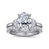 14K White Gold Diamond Wedding Band - 0.4 ct